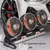 Ventilador Elétrico Automotivo para Carro, Ventilador de Ar Ajustável 360 °, USB, 12v, 24v de Velocidades - loja online