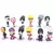 6 Pçs/lote NARUTO Sasuke Gaara Uchiha Madara Figura 7-8cm 2 Estilo Base de Personalidade Mini Estatuetas