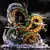 Dragon Ball Figura Anime Shenlong e Goku, Modelo Estatueta, Pvc estátua,Boneco de Coleção 24Cm na internet