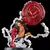 22cm Uma Peça Luffy Gear 4 Grande Punho, Monkey D Luffy Figura de Ação Modelo Estátua de Pvc Boneco de coleção