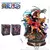 23cm anime personagem de uma peça Monkey D. Luffy, Eustass Kid e Trafalgar Law os 3 capitão - vivashop
