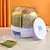 Dispenser de alimentos e grãos giratorio com 6 divisões - comprar online