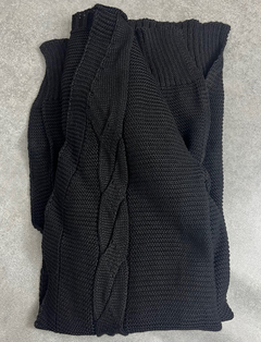 Cardigan em Tricô Preto - TONS TERROSOS