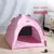 Cama de tienda para mascotas, sofá extraíble para gatos, cesta de lona semicer - comprar online