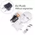 Mascarilla Facial LED de 7 colores con luz LED para el cuello, mascarilla de fotones, rejuvenecimiento de la piel, antiacné.