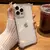 Funda transparente a prueba de golpes de lujo para iPhone, 15, 14, 13, 12, 11 Pr - Infinity Shop