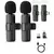 Microfone profissional, k8 sem fio de lapela Lavalier- Mic Portatil