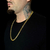 CORRENTE CORDÃO 70CM PITBULL 10MM COM FECHO DUPLO - BANHADO A OURO 18K - comprar online