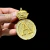 PINGENTE DE LETRA MEDALHA GRANDE CRAVEJADO FEITO EM 100% MOEDA ANTIGA ESCOLHA A SUA LETRA - Chaveou Joias 18k