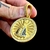PINGENTE MEDALHA NOSSA SENHORA CRAVEJADO PEQUENO - 100% MOEDA ANTIGA - Chaveou Joias 18k
