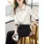 Elegante Camisa Feminina em Patchwork