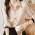 Imagem do Elegante Camisa Feminina em Patchwork