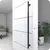 Puxador De Porta Preto Inox Vidro Pivotante 60cm
