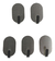 Conjunto 5 Ganchos Adesivo Oval Inox na internet