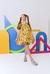 Vestido Florido Amarelo Estela - comprar online