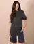 CONJUNTO T-SHIRT OVERSIZED PLUMAS E BERMUDA na internet