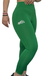 Calza verde ajustada para mujer con logo de deporte en el muslo, ideal para actividades físicas y cómodas para el uso diario