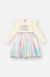 Vestido ML com Tule Unicornio Cinti - Colorê Kids