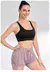 Shorts esportivos elásticos femininos, shorts com bolsos, leggings falsas de io - comprar online