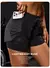 Shorts esportivos elásticos femininos, shorts com bolsos, leggings falsas de io na internet