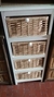 CAJONERAS MADERA Y MIMBRE 4 CAJONES - comprar online