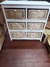 CAJONERAS MADERA Y MIMBRE DOBLE 6 CAJONES