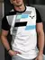 Verão clássico masculino camiseta ao ar livre em torno do pescoço manga curto