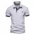 AIOPESON bordado 35% algodão camisa polo masculina casual cor sólida fino ajus