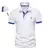 AIOPESON bordado 35% algodão camisa polo masculina casual cor sólida fino ajus