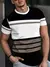Imagem do Verão clássico masculino camiseta ao ar livre em torno do pescoço manga curto