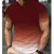 Roupas masculinas manga curta top cor gradiente camiseta com estampa digital - comprar online