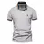 AIOPESON bordado 35% algodão camisa polo masculina casual cor sólida fino ajus - comprar online