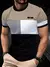 Verão clássico masculino camiseta ao ar livre em torno do pescoço manga curto