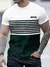 Imagem do Verão clássico masculino camiseta ao ar livre em torno do pescoço manga curto