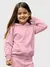 Kit Com 2 Moletom Canguru Infantil Sem Estampa Liso Meninas na internet