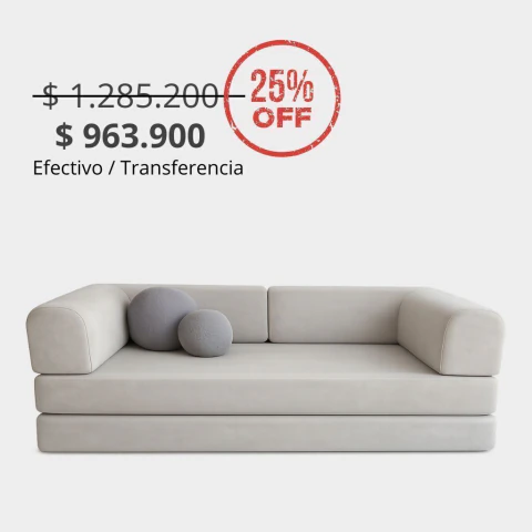 Diseño 3031 sofá cama teddy Crema