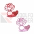 Porta Bombom MDF Flor Rosa Feliz Dia das Mães com Base 11x12cm