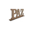 PALAVRA PAZ COM BASE 25X12CM - comprar online