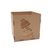 Caixa MDF Cachepot de Natal 10,5x10,5cm Cru - Rodolfo Laser 