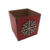 Caixa MDF Cachepot de Natal 10,5x10,5cm Vermelho na internet