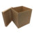 Porta Panetone MDF Natal Quadrado com Tampa Lisa 22x17x17cm - comprar online