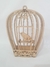 GAIOLA 3D COM PASSARO 16,5X24X4,5CM