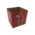 Caixa MDF Cachepot de Natal 10,5x10,5cm Vermelho na internet