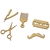 KIT 5 APLIQUES BARBEARIA