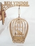 Suporte de Parede MDF Gaiola 3D com Pássaro