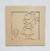 QUADRO 20X20CM CAMPONESA COM FUNDO