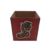 Caixa MDF Cachepot de Natal 10,5x10,5cm Vermelho - Rodolfo Laser 