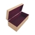CAIXA FLOCADA DOBRADIÇA 22X10X8CM MINI VINHO (CORES) na internet