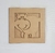 QUADRO 20X20CM HIPOPOTAMO COM FUNDO