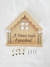 PORTA CHAVE CASA FRASE A DEUS TUDO E POSSIVEL 19X19CM - comprar online